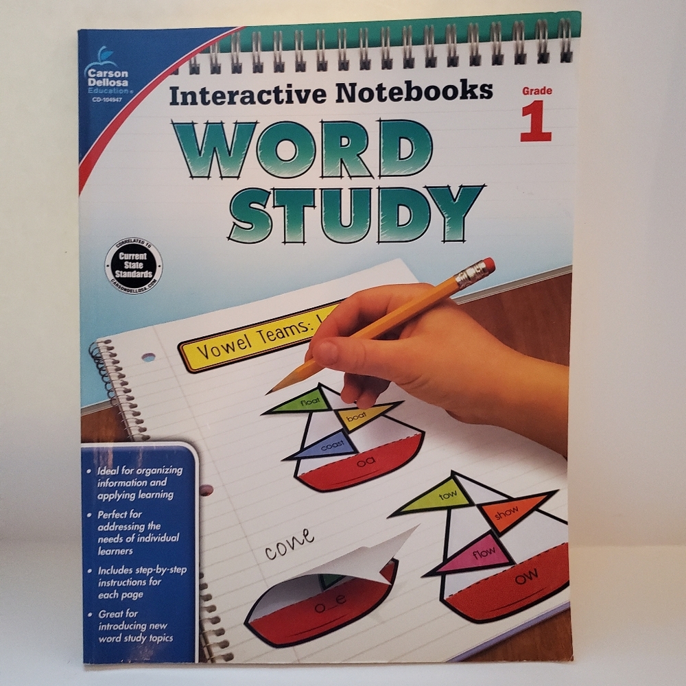 Carson Dellosa Interactive Notebooks Word Study Grade 1